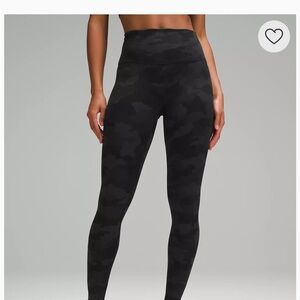 Lululemon camo Wunder Under slightly used size 12 perfect condition high rise